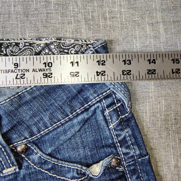 Ariat REAL Jeans Womens Size 25R Icon Mid Rise Stackable Stretch Icon Straight - Picture 3 of 12